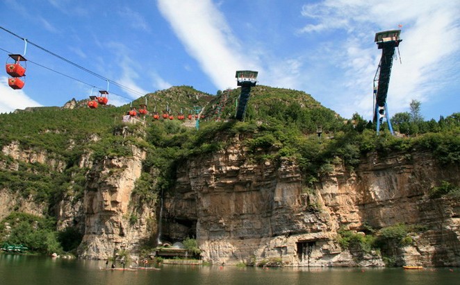 十渡玻璃棧道、拒馬河漂流、天鵝湖、BBQ自助燒